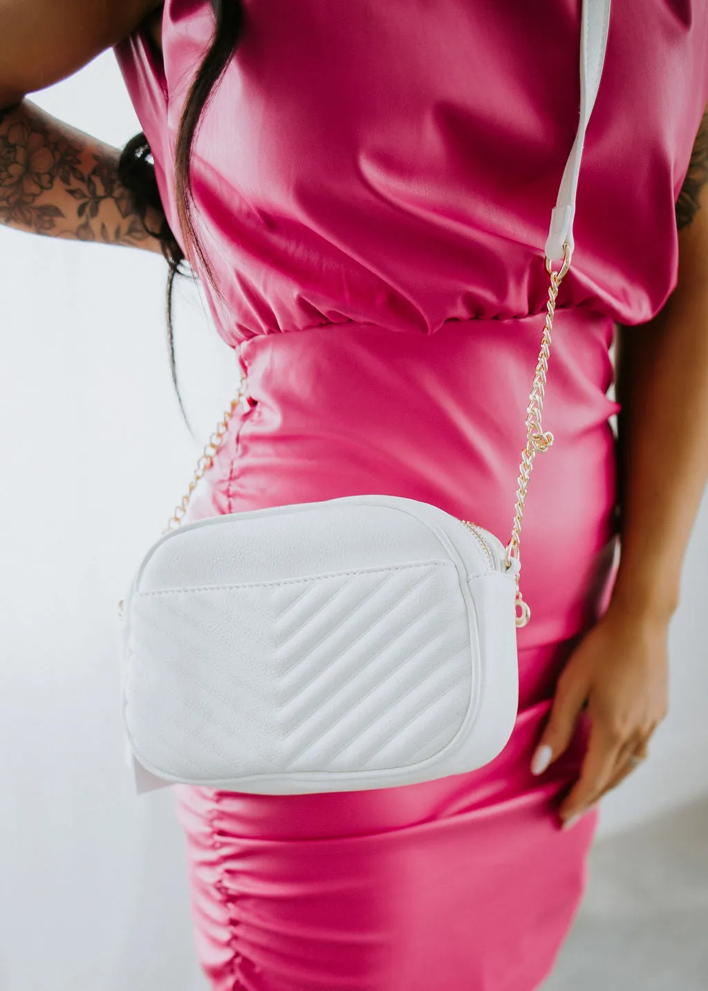 In a Tassel Crossbody Bag